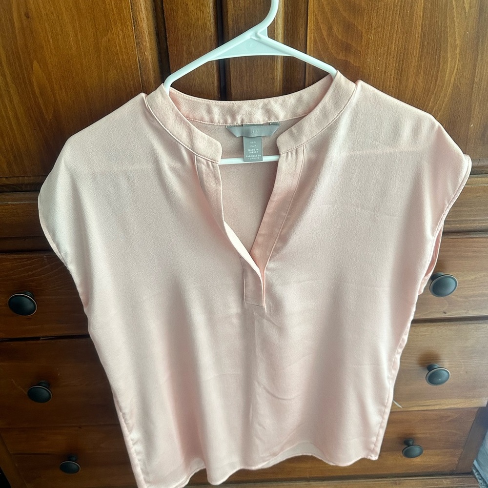 H&M Pink Sleeveless Dressy Top
